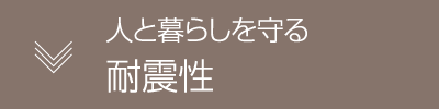 人と暮らしを守る耐震性